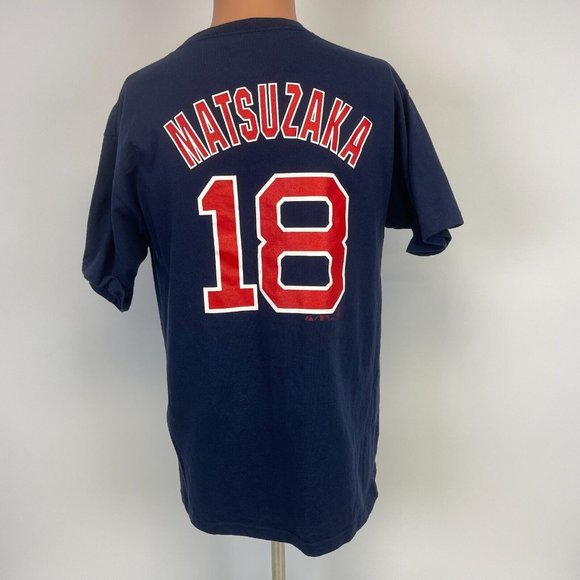 Majestic Daisuke Matsuzaka Boston Red Sox Jersey T Shirt Dice K MLB Baseball XL - Picture 2 of 5